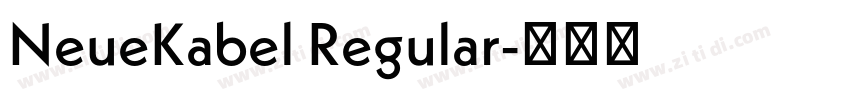 NeueKabel Regular字体转换